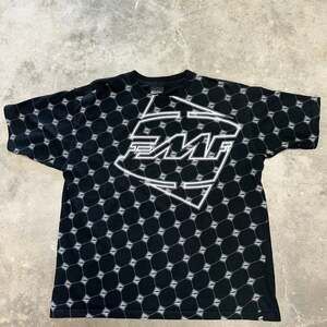 Vintage FMF Motocross All Over Print Logo Graphic T-Shirt